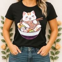 Ra Cat Kawaii Neko Cute Anime Women's T-Shirt thumb 2