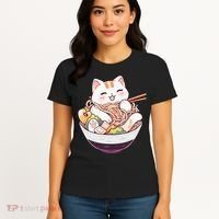Ra Cat Kawaii Neko Cute Anime Women's T-Shirt thumb 4