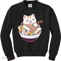 Ra Cat Kawaii Neko Cute Anime Kids Sweatshirt thumb 0