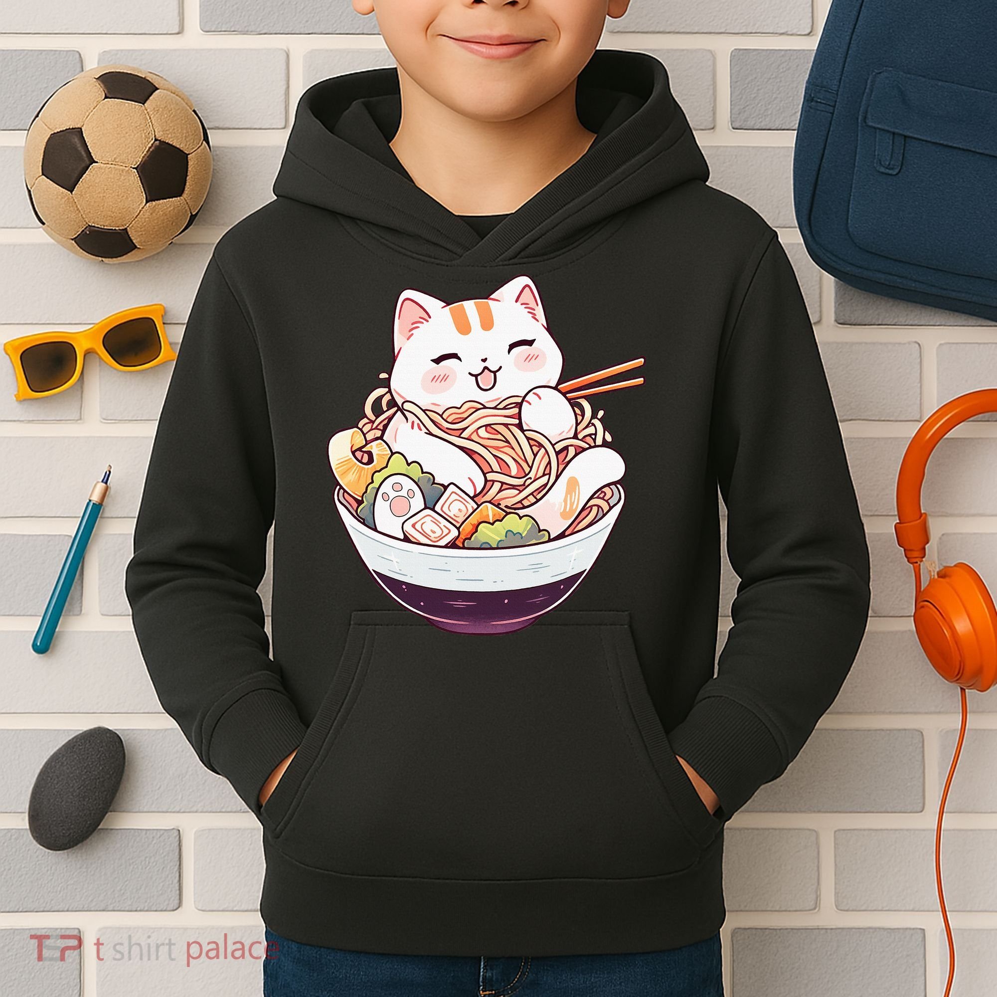 Ra Cat Kawaii Neko Cute Anime Kids Hoodie