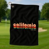 Retro California Limited Edition Logo Golf Towel thumb 1