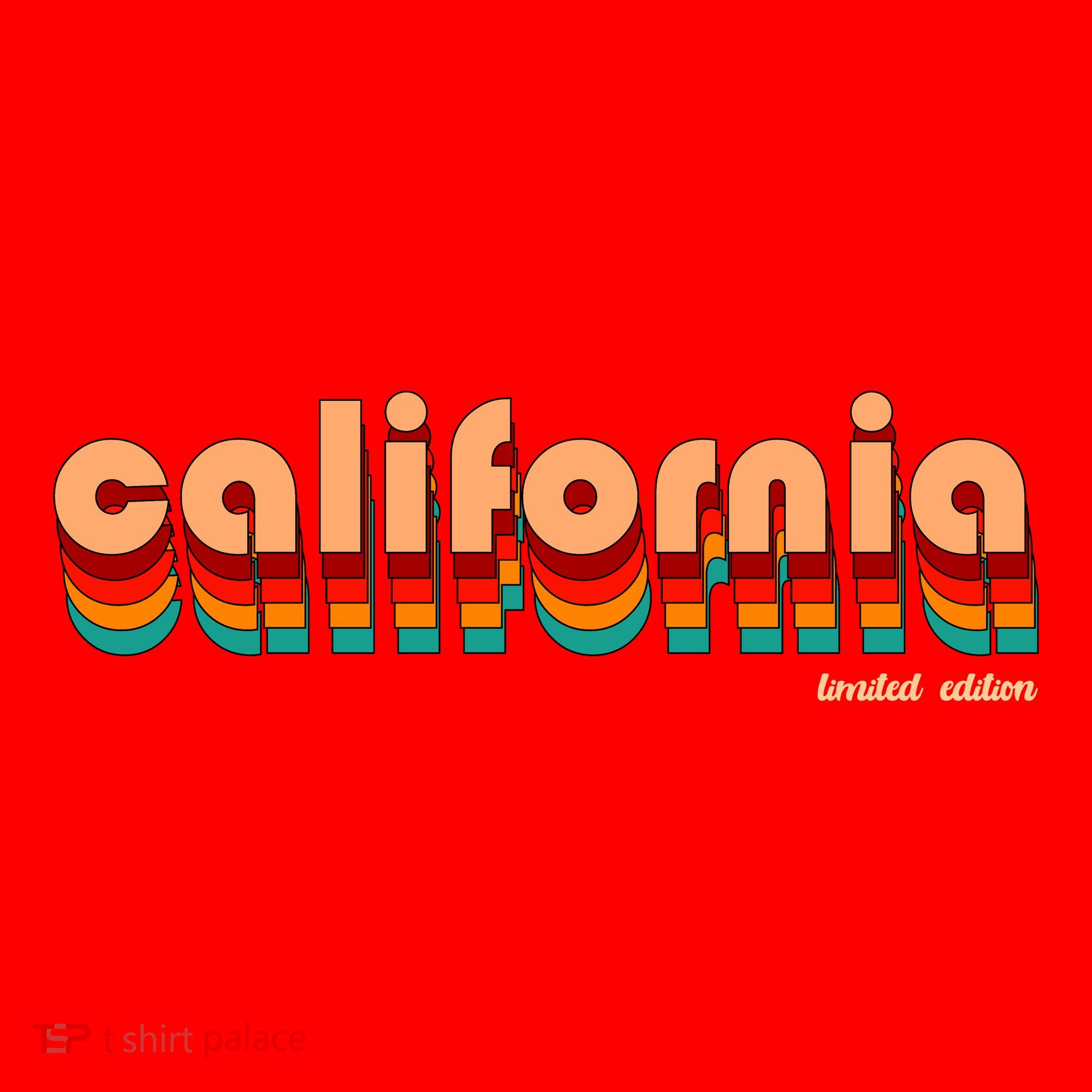 Retro California Limited Edition Logo Santa Hat