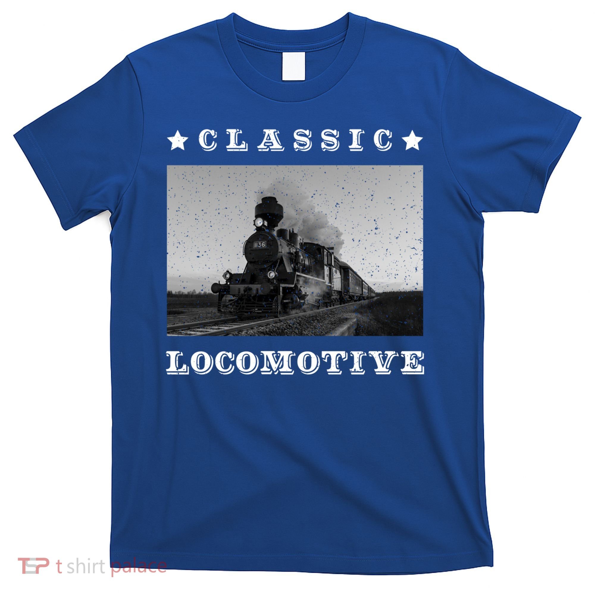 Retro Classic Locomotive Steam Train Lovers Vintage Gift T-Shirt