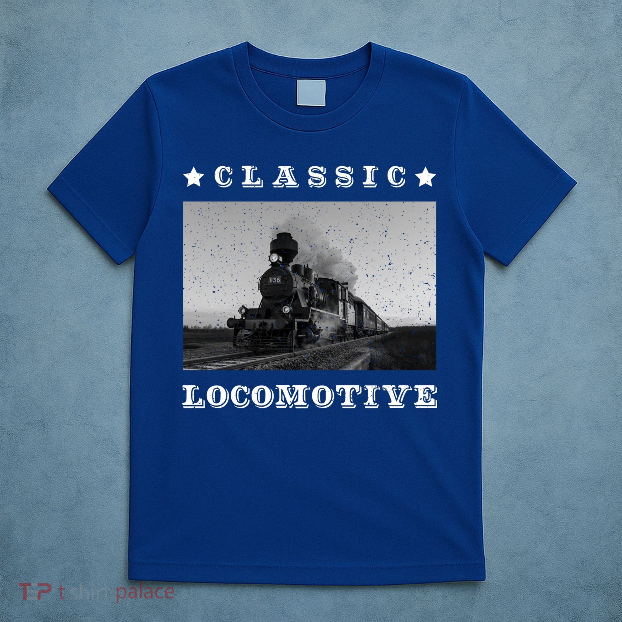 Retro Classic Locomotive Steam Train Lovers Vintage Gift T-Shirt