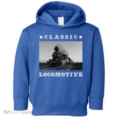 Retro Classic Locomotive Steam Train Lovers Vintage Gift Toddler Hoodie