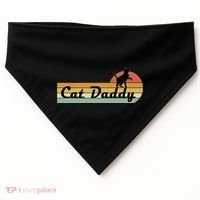 Retro Cat Lovers Cat Daddy USA-Made Doggie Bandana thumb 0