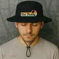Retro Cat Lovers Cat Daddy Bucket Hat thumb 2