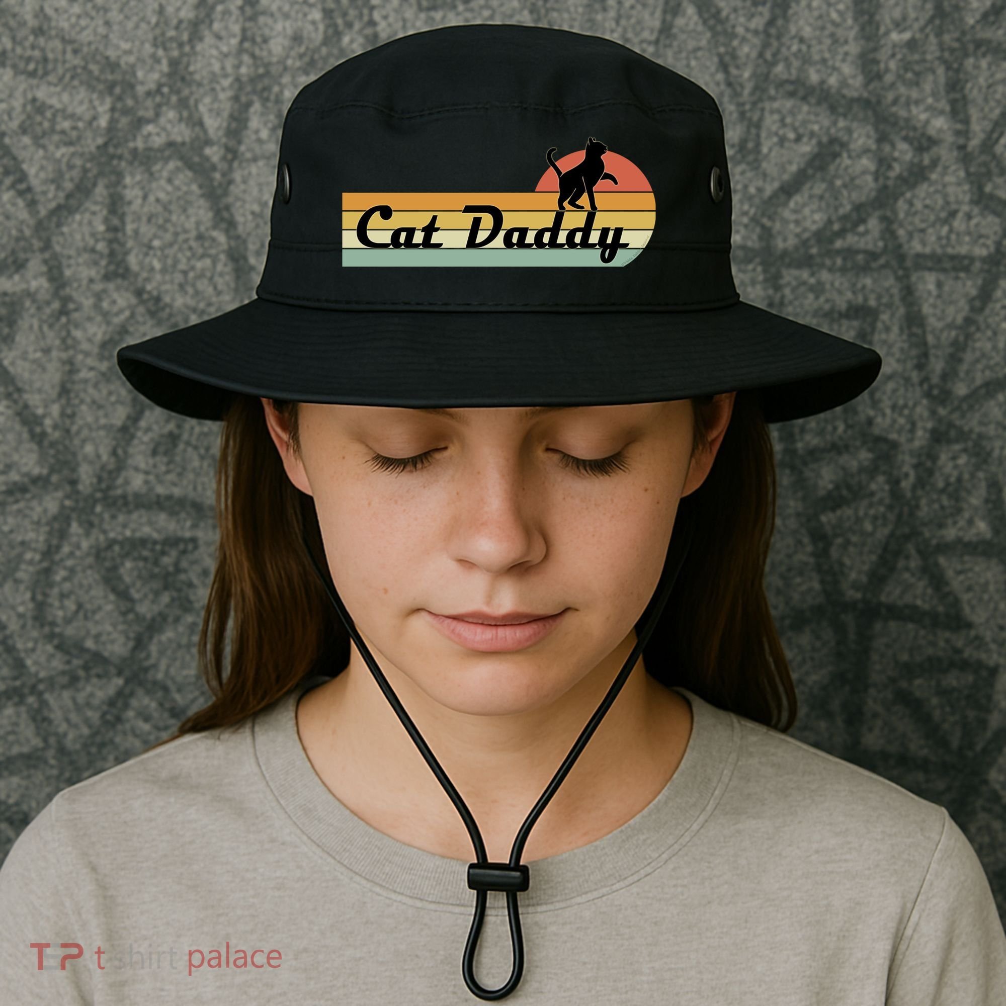 Retro Cat Lovers Cat Daddy Bucket Hat