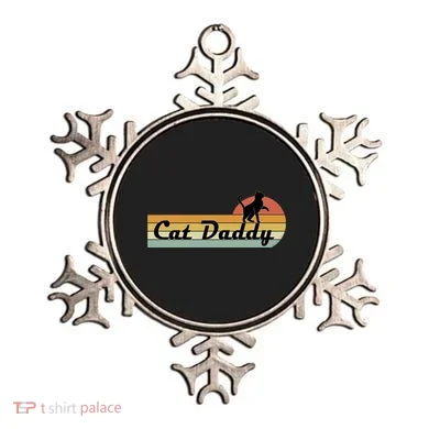 Retro Cat Lovers Cat Daddy Ornament