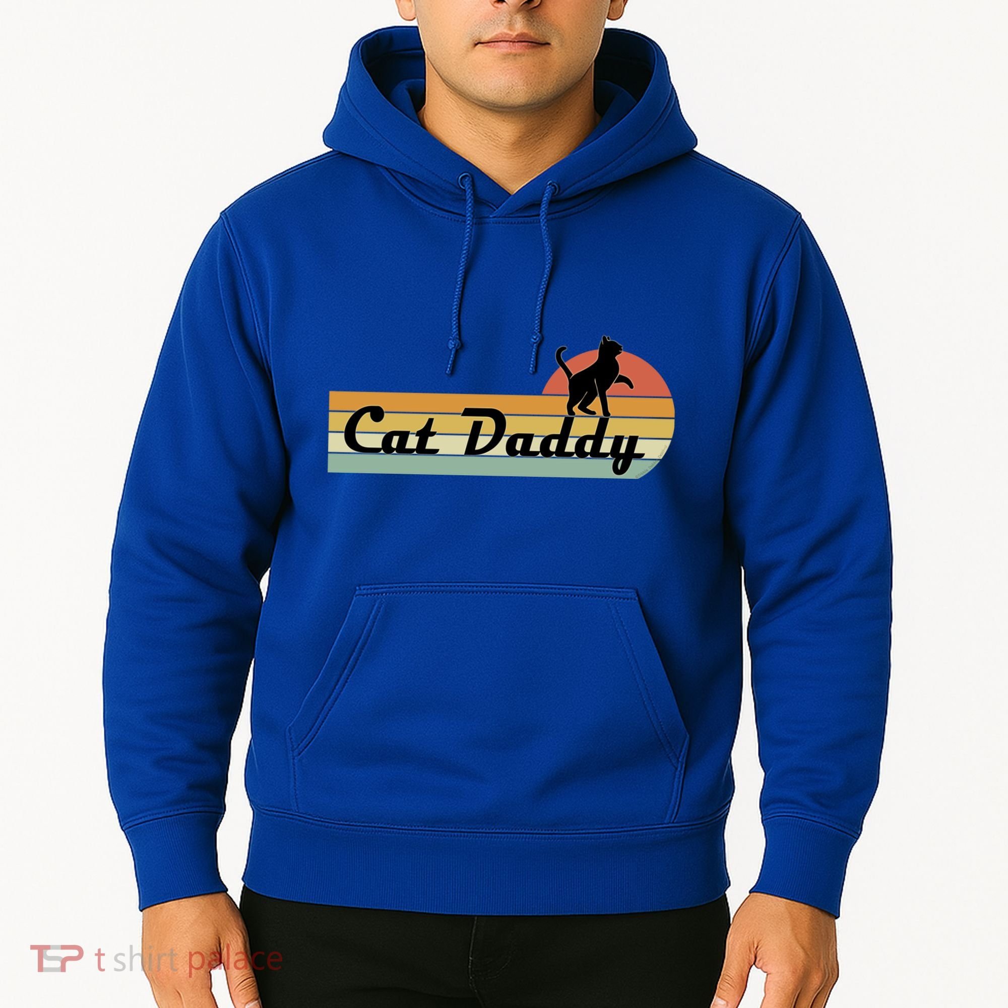 Retro Cat Lovers Cat Daddy Hoodie