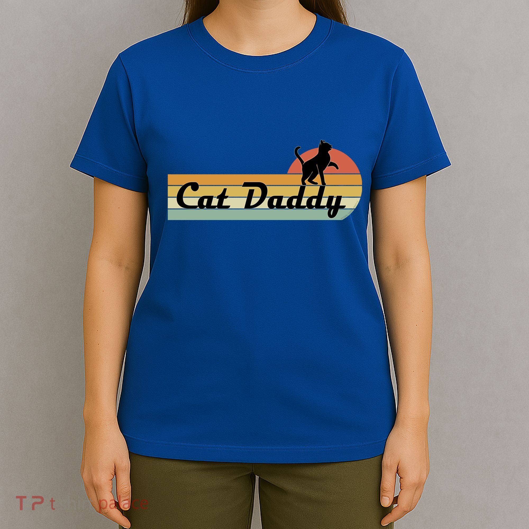 Retro Cat Lovers Cat Daddy T-Shirt