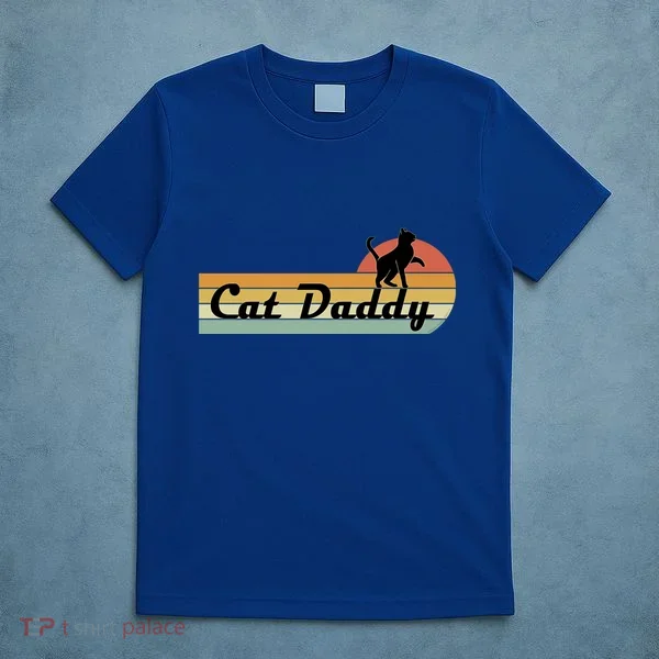 Retro Cat Lovers Cat Daddy T-Shirt