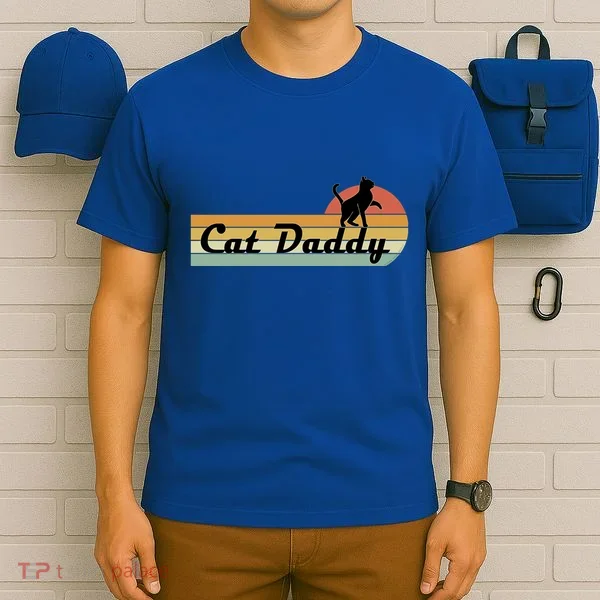 Retro Cat Lovers Cat Daddy T-Shirt