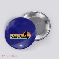 Retro Cat Lovers Cat Daddy Button thumb 0