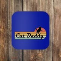 Retro Cat Lovers Cat Daddy Coaster thumb 0