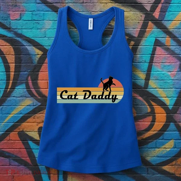Retro Cat Lovers Cat Daddy Women's Tank Top