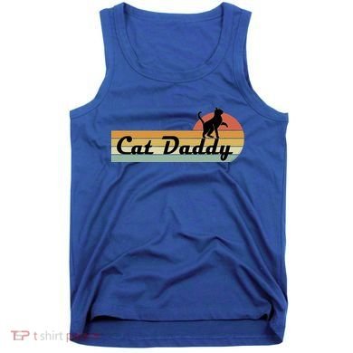 Retro Cat Lovers Cat Daddy Tank Top