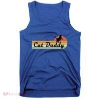 Retro Cat Lovers Cat Daddy Tank Top thumb 0