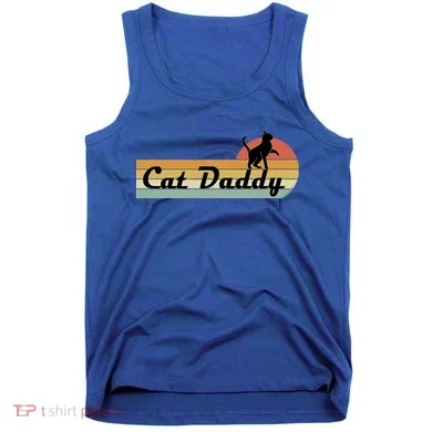 Retro Cat Lovers Cat Daddy Tank Top