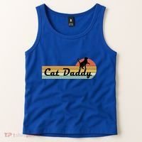 Retro Cat Lovers Cat Daddy Tank Top thumb 2