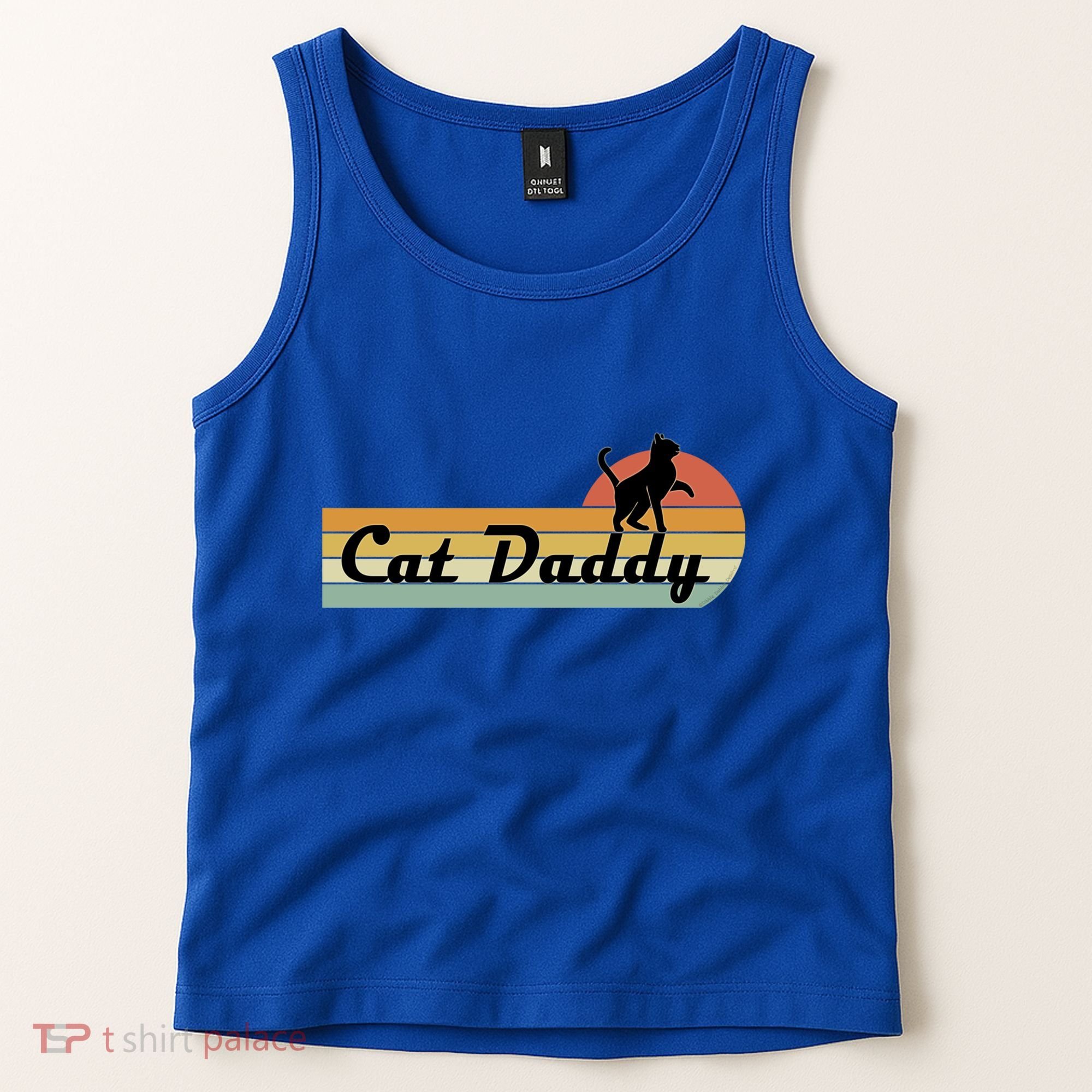 Retro Cat Lovers Cat Daddy Tank Top