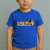 Retro Cat Lovers Cat Daddy Toddler T-Shirt thumb 2