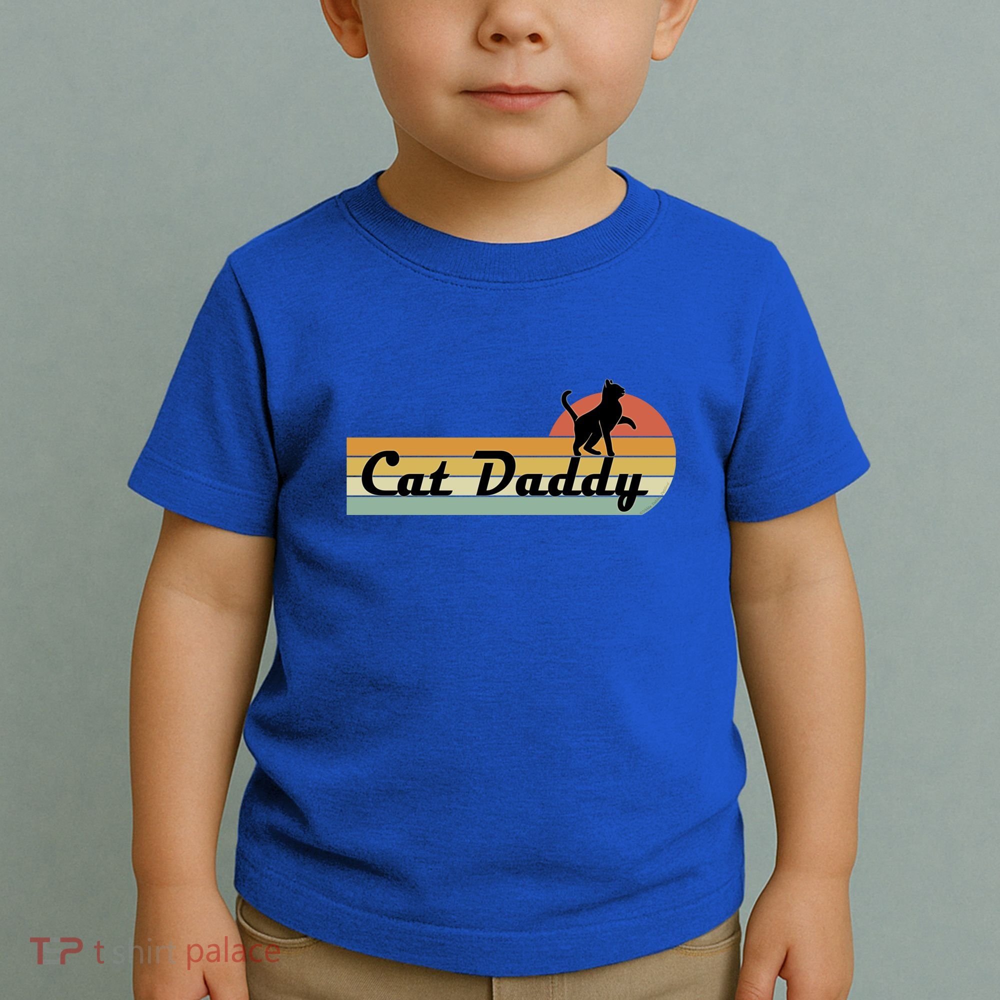 Retro Cat Lovers Cat Daddy Toddler T-Shirt