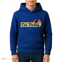 Retro Cat Lovers Cat Daddy Kids Hoodie thumb 4