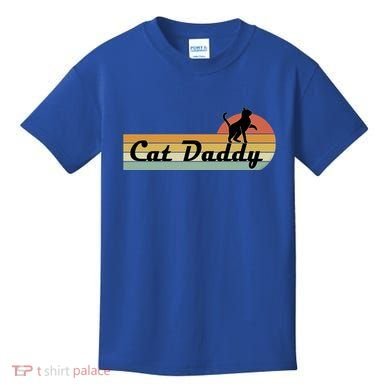 Retro Cat Lovers Cat Daddy Kids T-Shirt