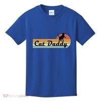 Retro Cat Lovers Cat Daddy Kids T-Shirt thumb 0