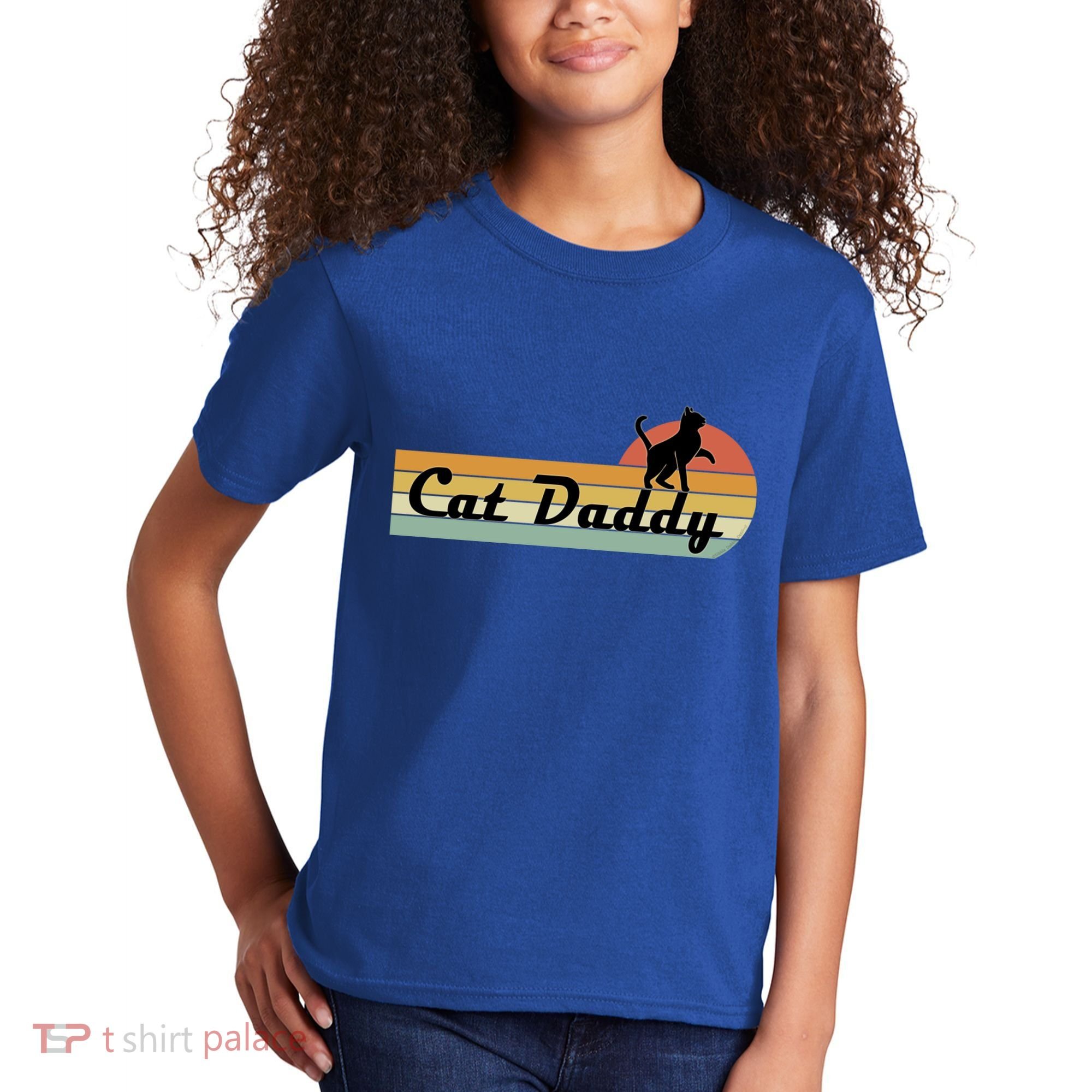 Retro Cat Lovers Cat Daddy Kids T-Shirt