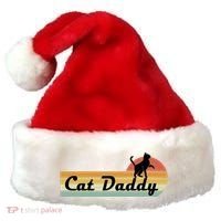 Retro Cat Lovers Cat Daddy Santa Hat thumb 0