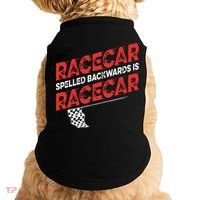 Race Car Lovers Car Racing Apparel Racecar Spelled Backwards Doggie Tank thumb 0