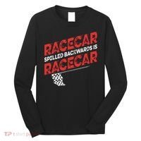 Race Car Lovers Car Racing Apparel Racecar Spelled Backwards Long Sleeve Shirt thumb 0