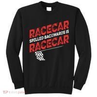 Race Car Lovers Car Racing Apparel Racecar Spelled Backwards Sweatshirt thumb 0