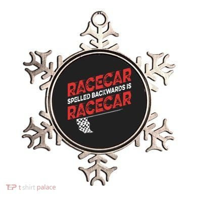 Race Car Lovers Car Racing Apparel Racecar Spelled Backwards Ornament