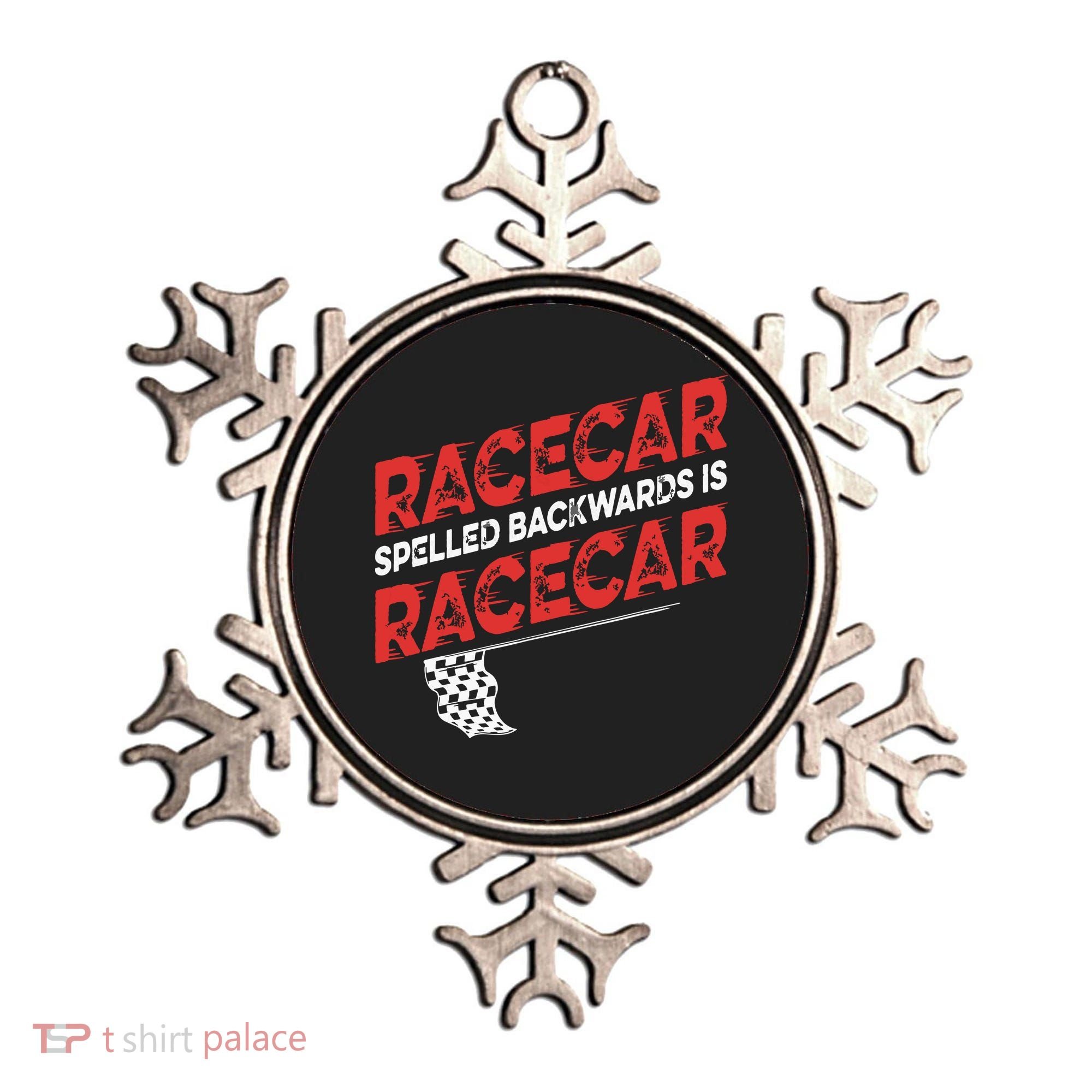 Race Car Lovers Car Racing Apparel Racecar Spelled Backwards Ornament