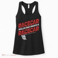 Race Car Lovers Car Racing Apparel Racecar Spelled Backwards Women's Tank Top thumb 0