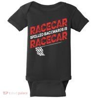 Race Car Lovers Car Racing Apparel Racecar Spelled Backwards Baby Bodysuit thumb 0