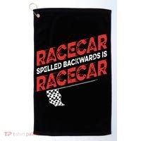 Race Car Lovers Car Racing Apparel Racecar Spelled Backwards Golf Towel thumb 0