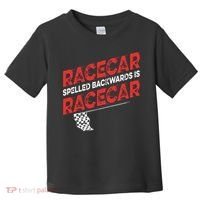 Race Car Lovers Car Racing Apparel Racecar Spelled Backwards Toddler T-Shirt thumb 0