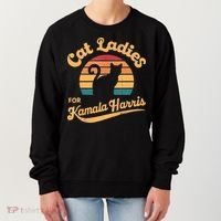 Retro Cat Ladies For Kamala Women's Sweatshirt thumb 0