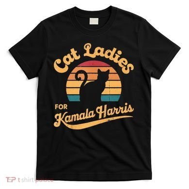 Retro Cat Ladies For Kamala T-Shirt