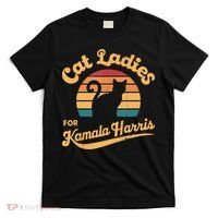 Retro Cat Ladies For Kamala T-Shirt thumb 0