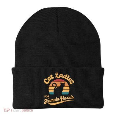 Retro Cat Ladies For Kamala Beanie