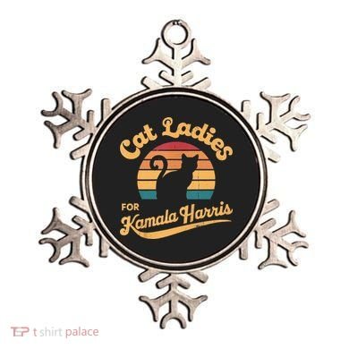 Retro Cat Ladies For Kamala Ornament