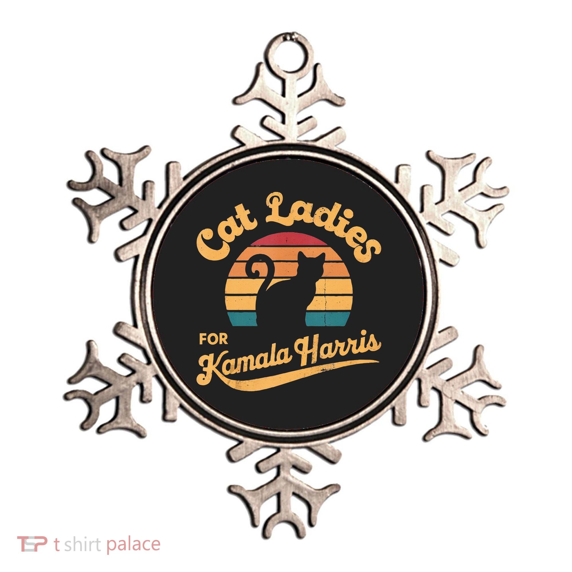 Retro Cat Ladies For Kamala Ornament