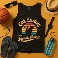Retro Cat Ladies For Kamala Tank Top thumb 4