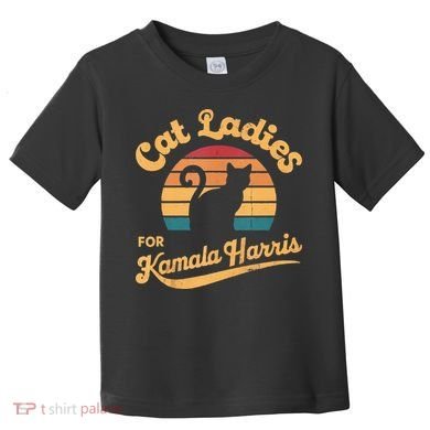Retro Cat Ladies For Kamala Toddler T-Shirt