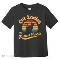 Retro Cat Ladies For Kamala Toddler T-Shirt thumb 0